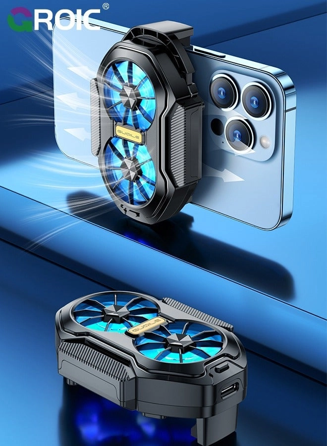 Phone Cooler - 3 Cooling Modes RGB Lights