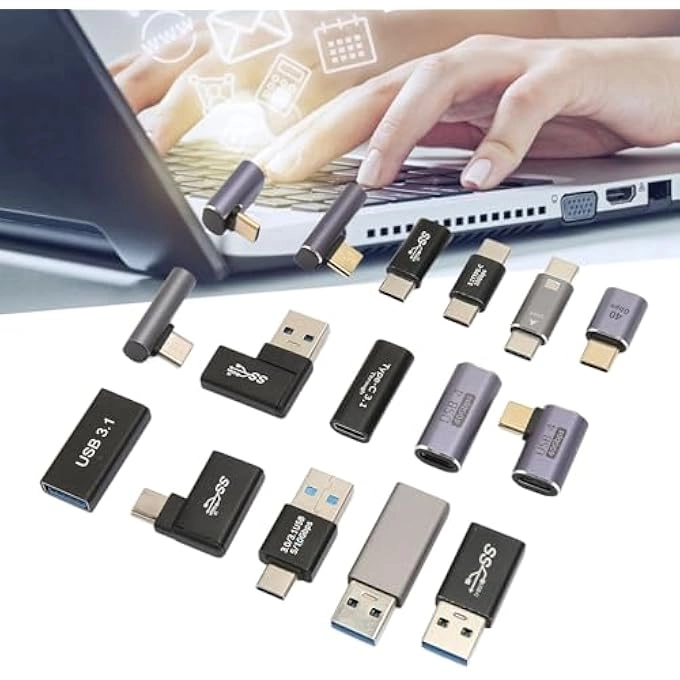 USB ADAPTERS - 16 PIECES 3.0 3.1 TYPE C Kit