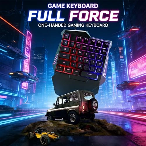 One Handed Gaming Keyboard - Wired