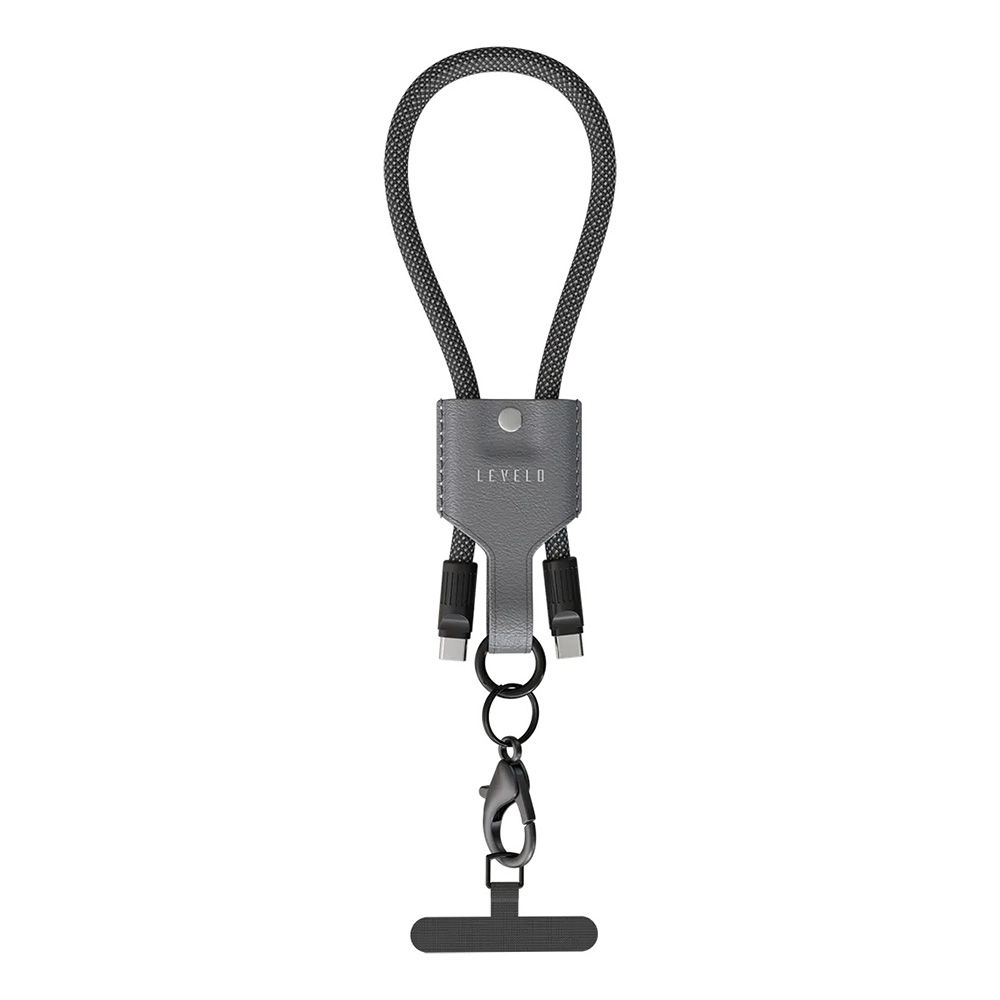 LEVELO Tugo Cable 60W Type-C to Type-C 0.3m Braided