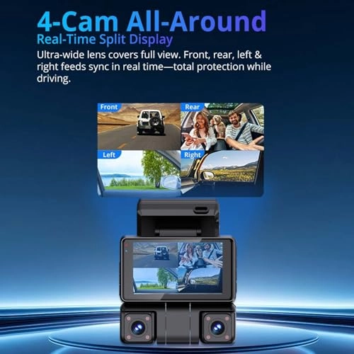 4 Channel Dash Cam - 2K 1080P
