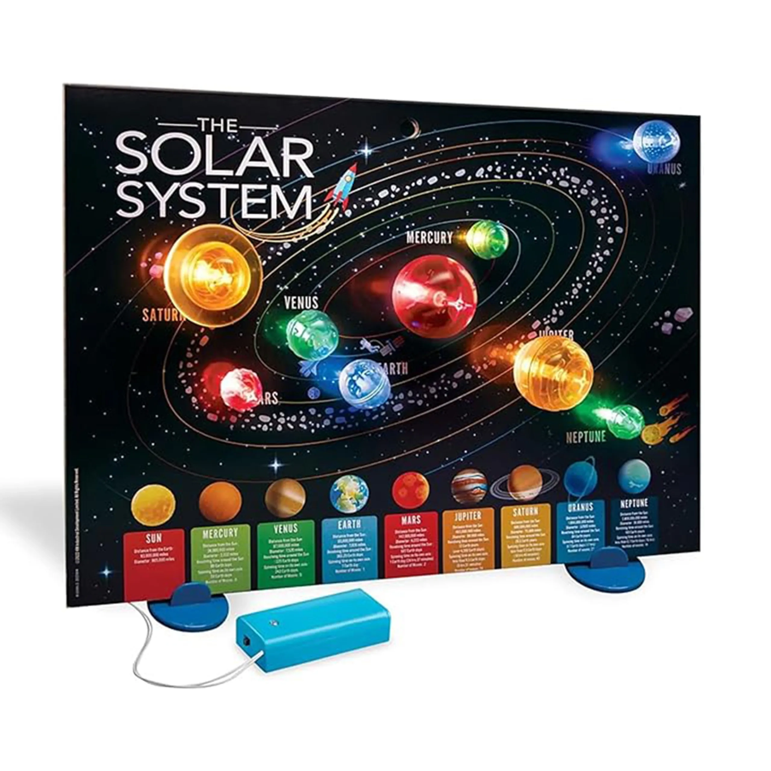 3D Solar System Light-Up Poster Kit - Astronomy Planetary Science 8 years+