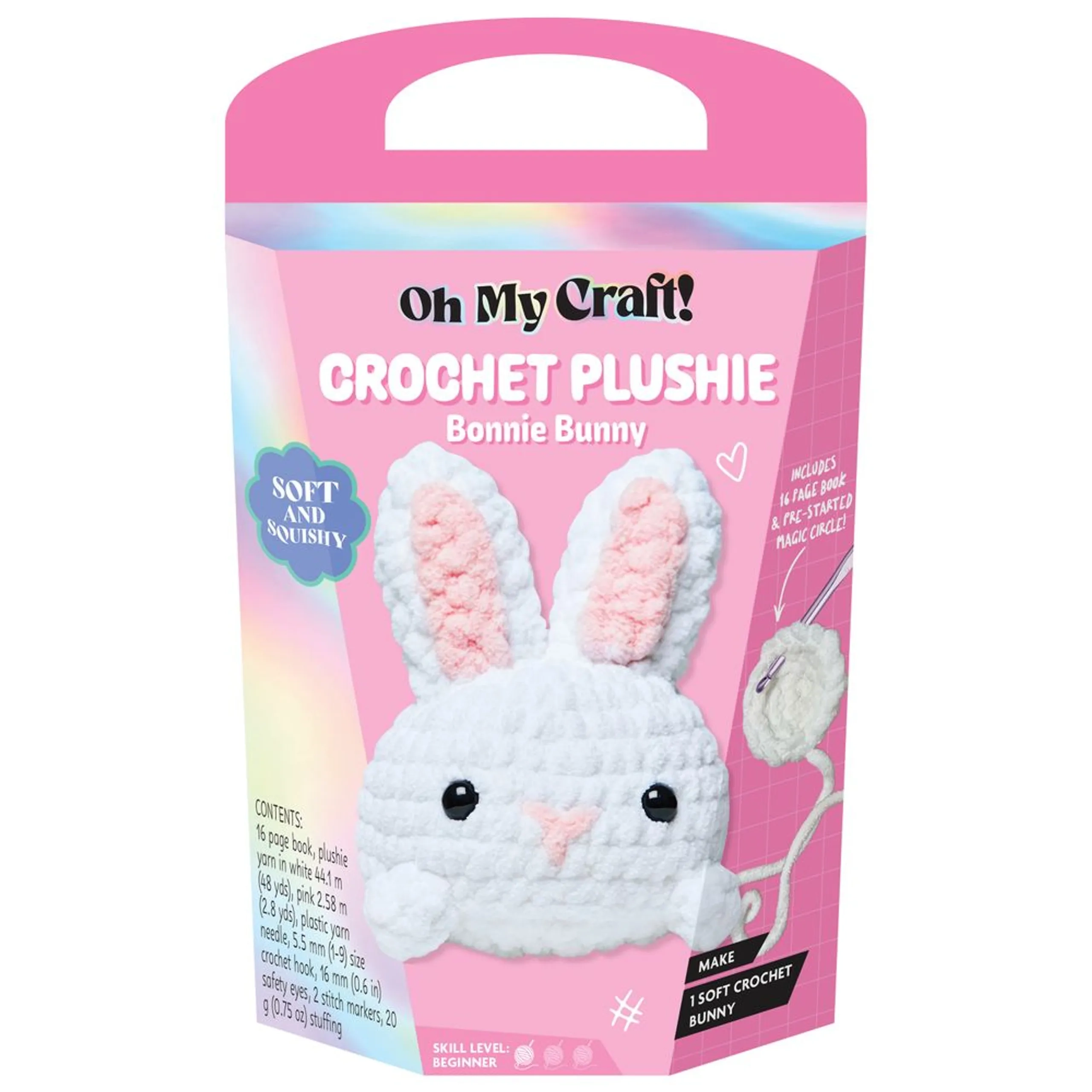 Hinkler Oh My Craft! Crochet Plushie Craft Kit - Bonnie Bunny