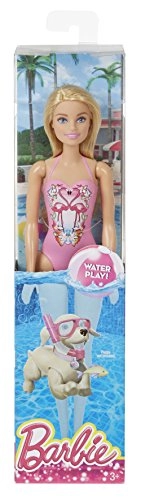 Barbie Fashion & Beauty Beach Doll - Orange Swimsuit Ages 3+