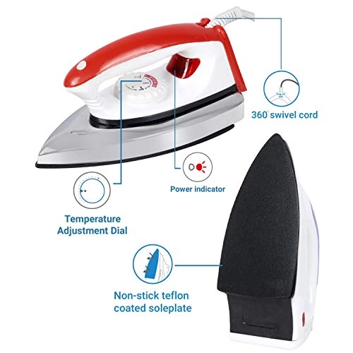 STYLO - 750W Red Dry Iron