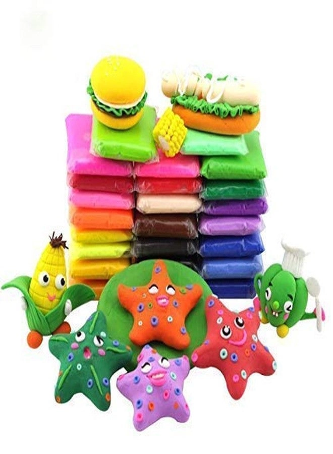 Traders 24 Air Dry Modelling Clay Plasticine 12 pcs.