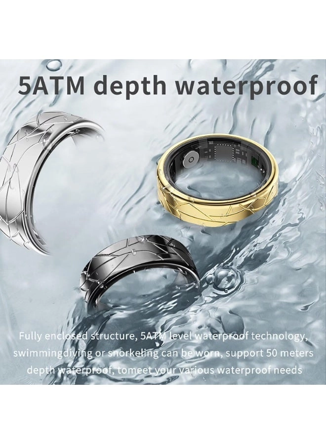 Smart Health Ring - IP68 Waterproof Bluetooth 5.1 7-8 days