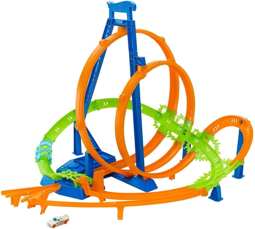COLOR LAND CHILDRENS TOYS CENTER LLC Track Set - 5 Crash Zones Motorized Booster