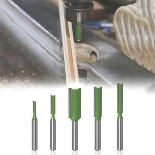 Straight Router Bit Set - 6mm 7pcs