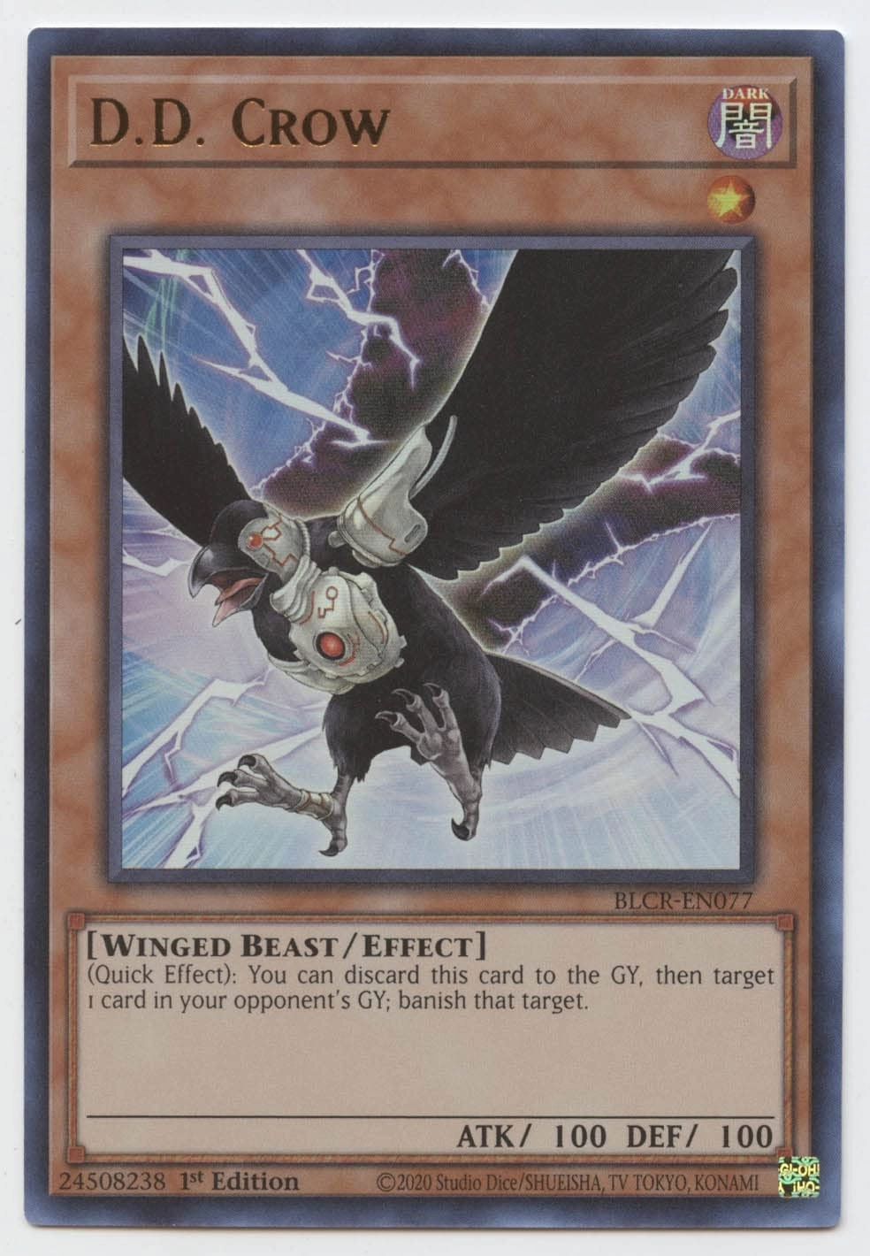 Yu-Gi-Oh! Anime D.D. Crow BLCR-EN077 - 1 pcs