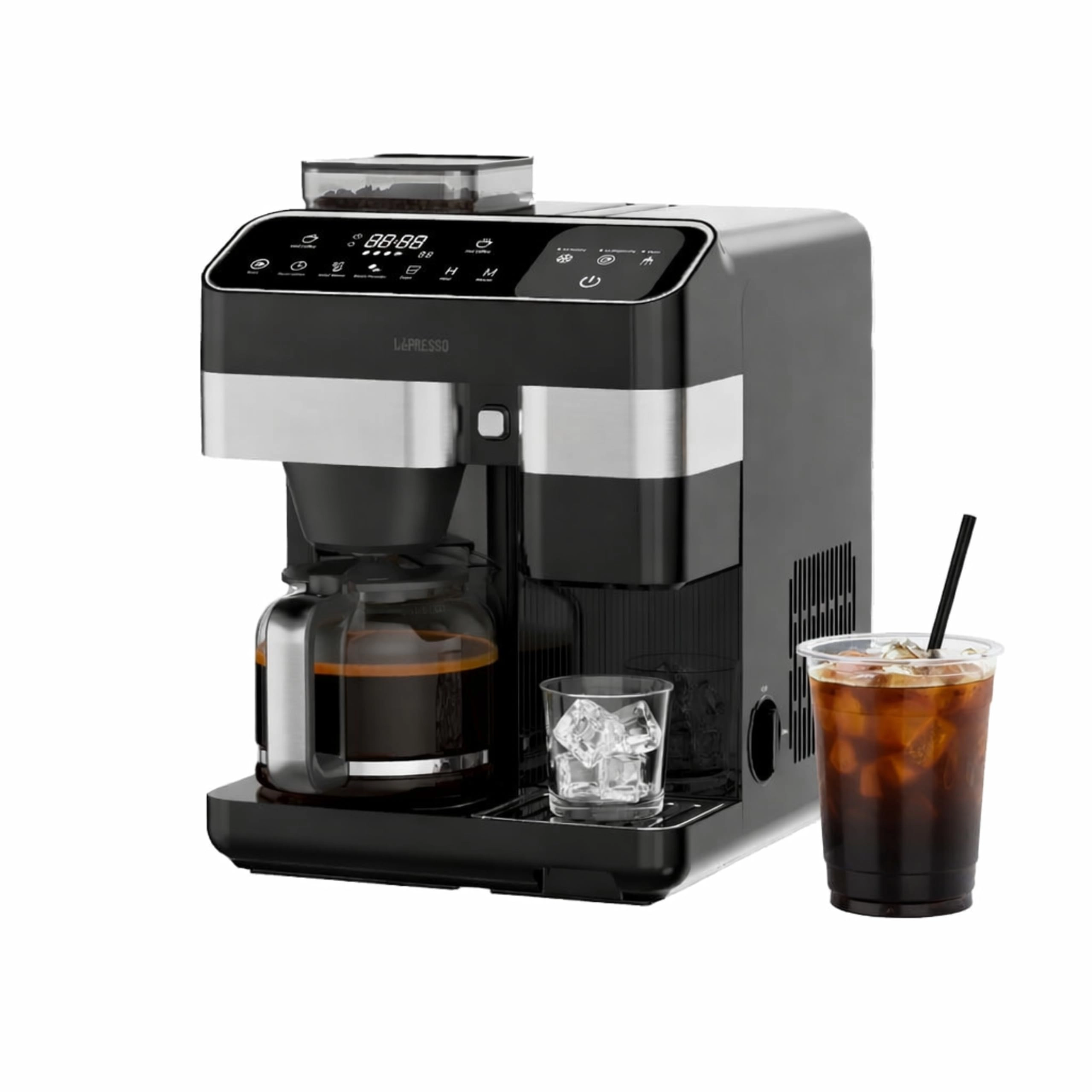 LePresso LPYKFM12D03BK - Automatic Ice Production Customizable Grind Settings