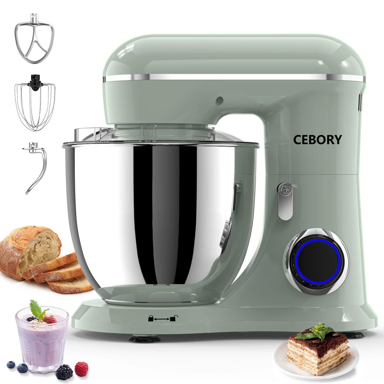 CEBORY Electric Mixer - 6.5 Quarts 660 watts