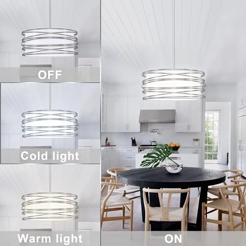 Drum Pendant Light - 16 inch 3-Lights