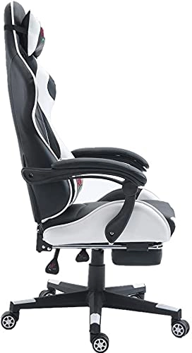 Desk Chair - PU Leather Brown High Back