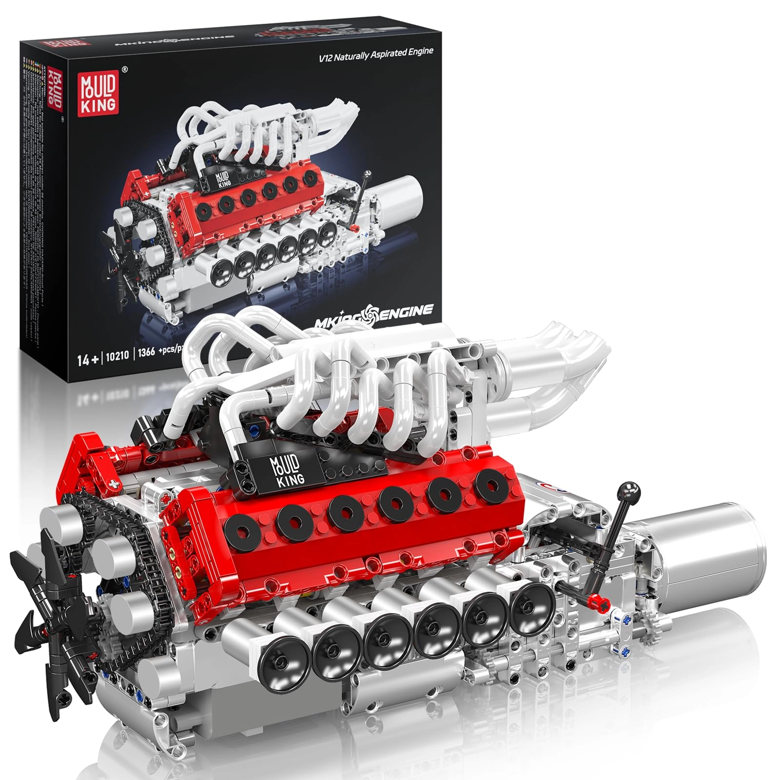 mould king Engine Building Blocks (10210) - V12 Motor Model