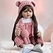 Reborn Baby Doll - 22inch 55cm Vinyl Silicone Girl Long Hair Ages 3+