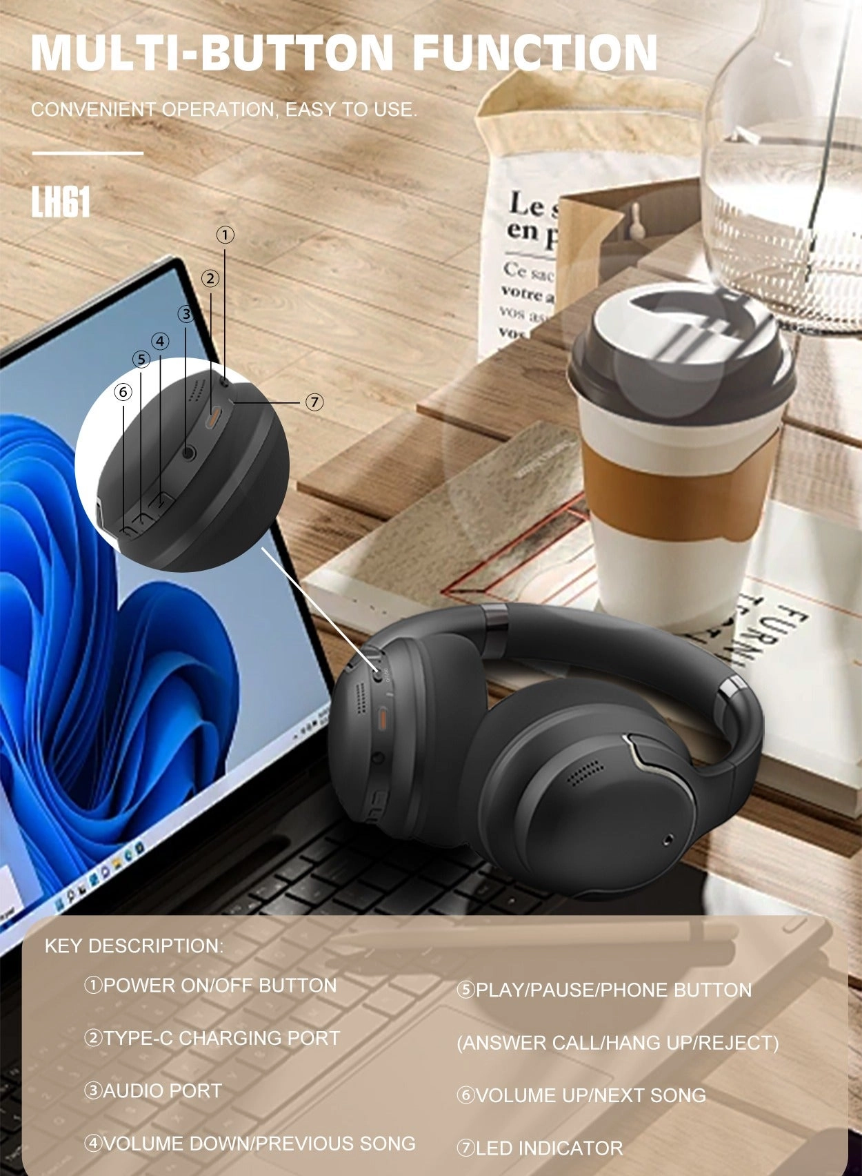 LH61 - Wireless Headphone