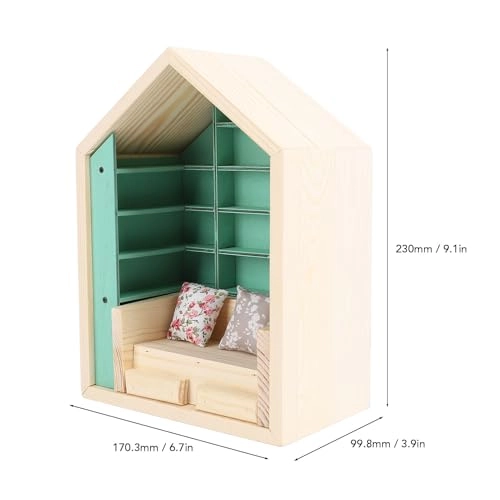 Anxiety Book Shelf - Pine Wood Approx. 170.3 x 99.8 x 230mm