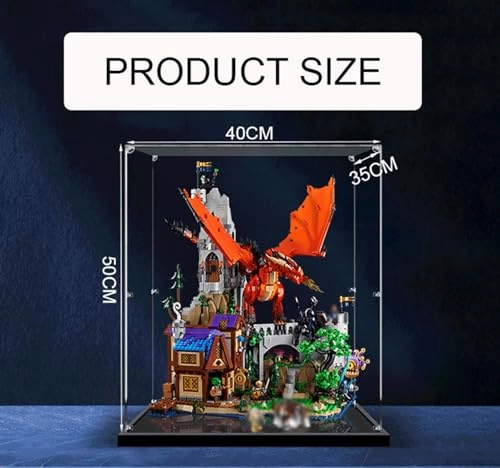 Acrylic Display Case for LEGO Red Dragon's Tale 21348