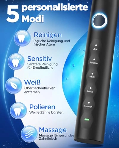 Y08U - 8 Brush Heads 120 Days Battery Life USB C