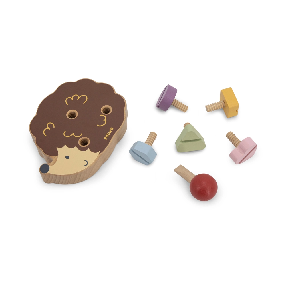 Wooden Pull Along Hedgehog