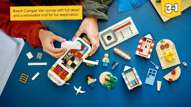 Creator Beach Camper Van (31138) - Summerhouse Ice-Cream Shop