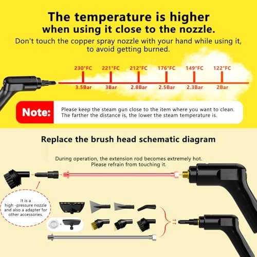 Handheld Steam Cleaner - 3.5BAR 1600ML