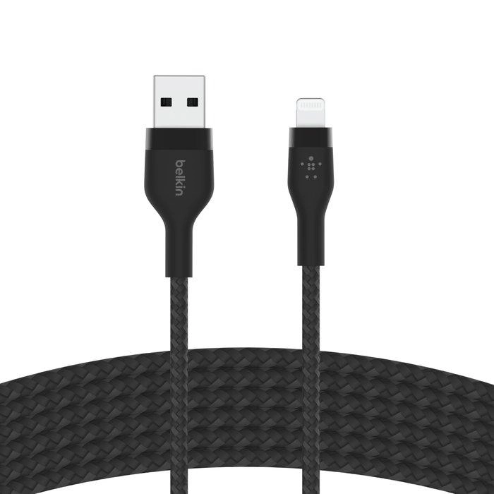 Braided Silicone - A to Lightning Charging Cable 3M