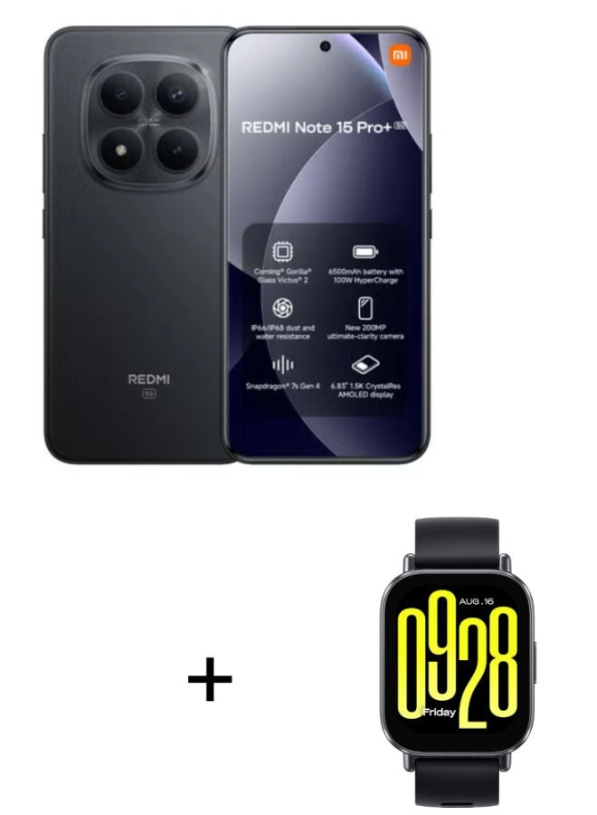 Note 15 pro+ 12GB 512GB + Redmi Watch Active 5