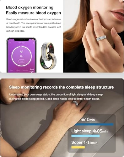 Smart Ring - 19MM Waterproof Health Tracker