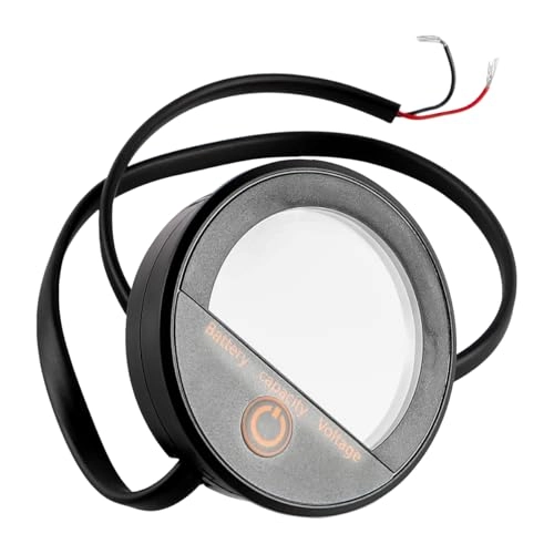 Digital Round Voltmeter - 100V Waterproof