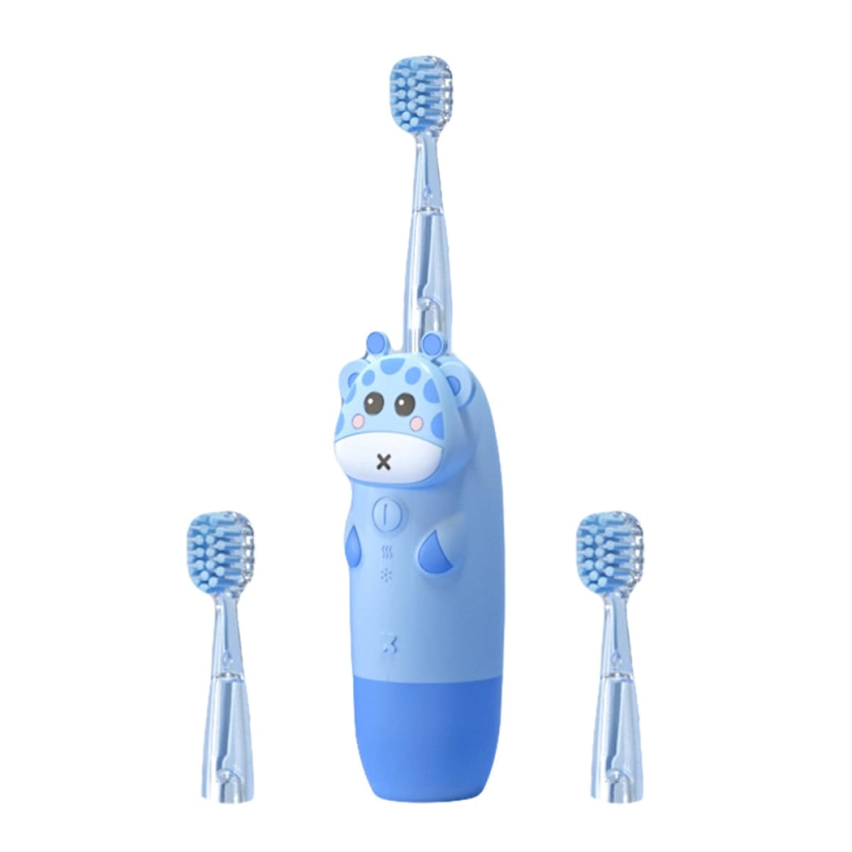 Electric toothbrush set - 4pcs Sonic USB Rechargeable Blue