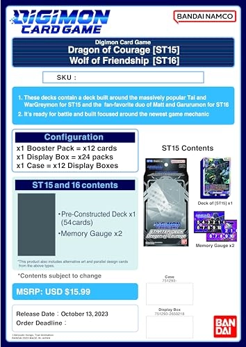 Digimon Starter Deck - Dragon of Courage - 54pcs