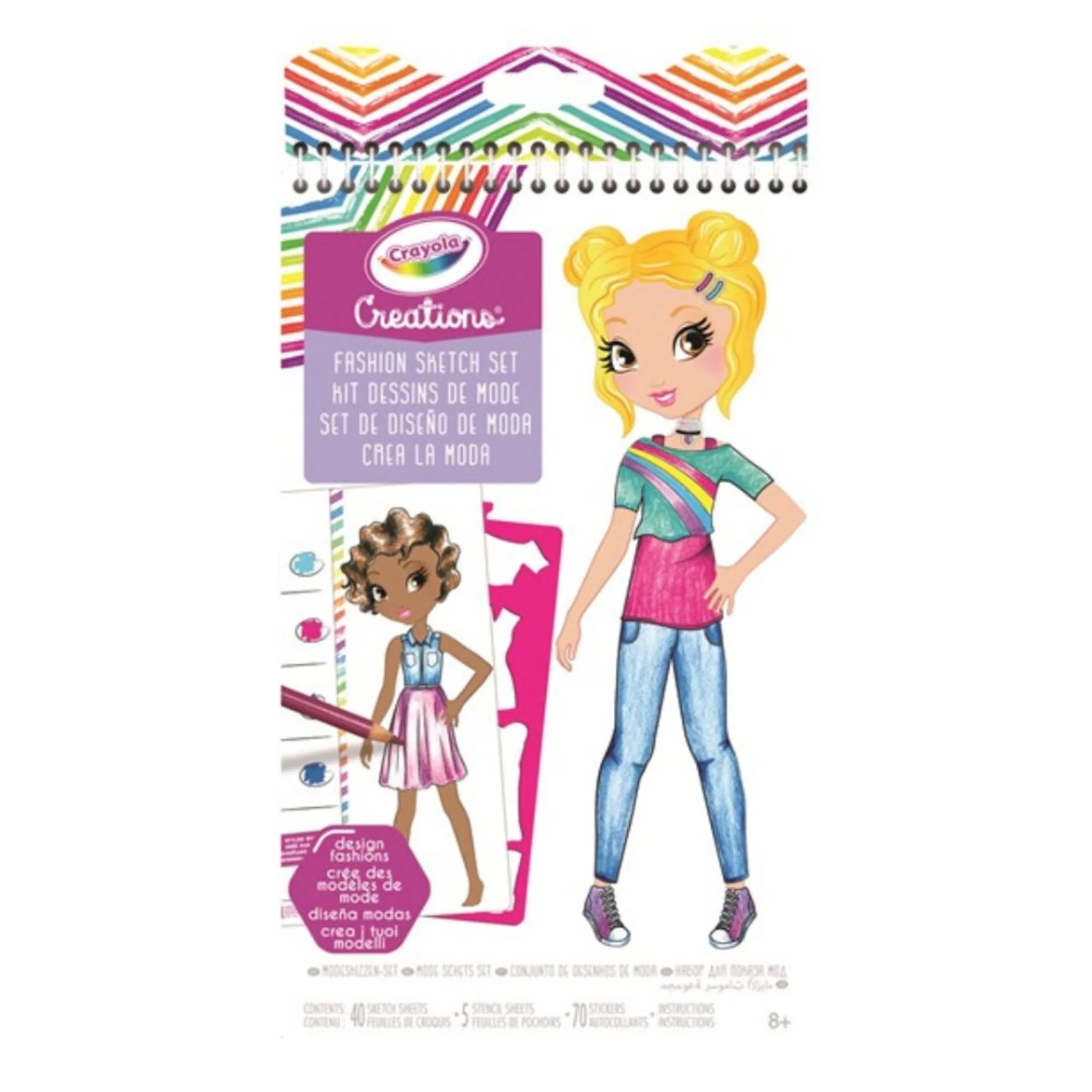 Crayola Creations Compact Fashion Sketch Portfolio