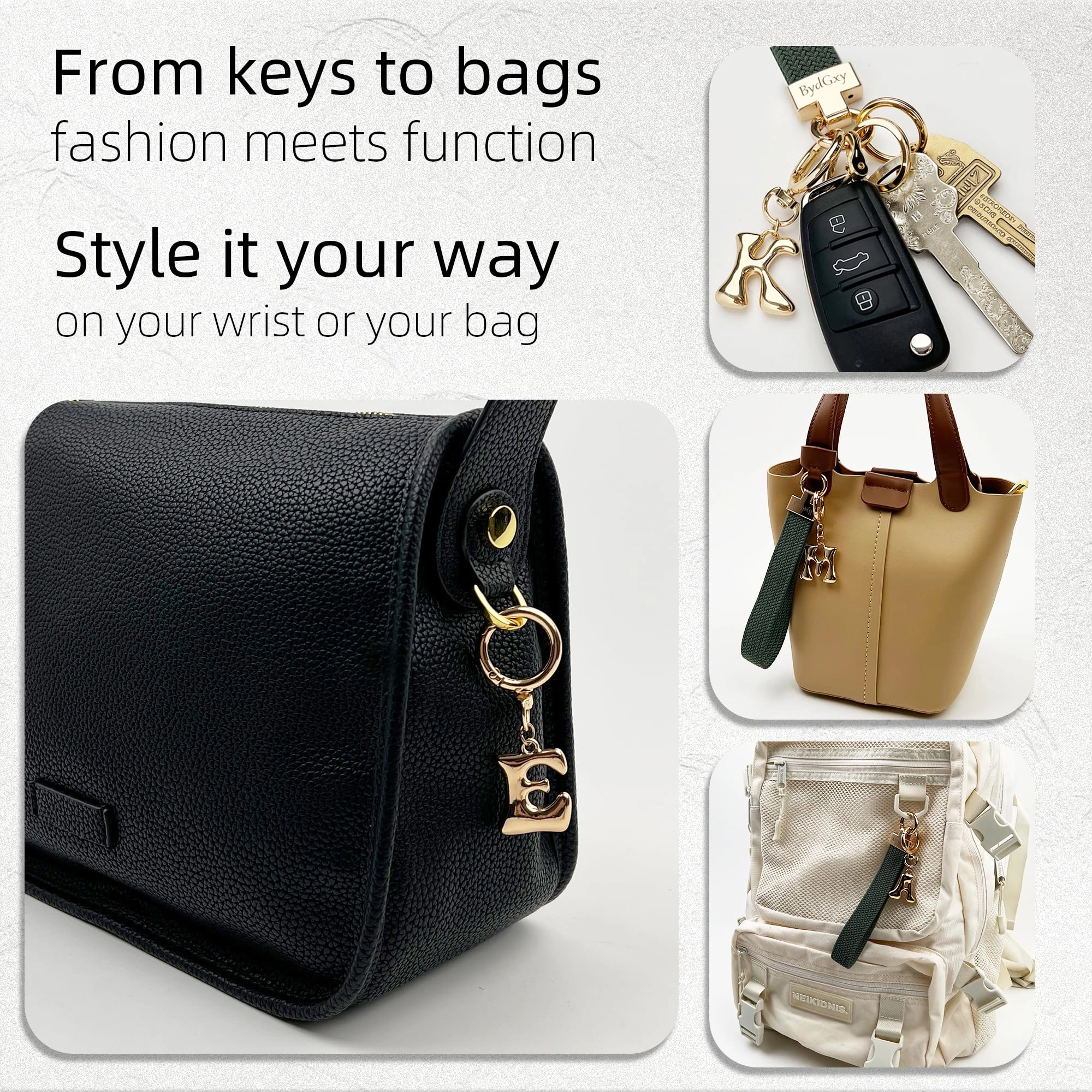 Initial Keychain - Letter