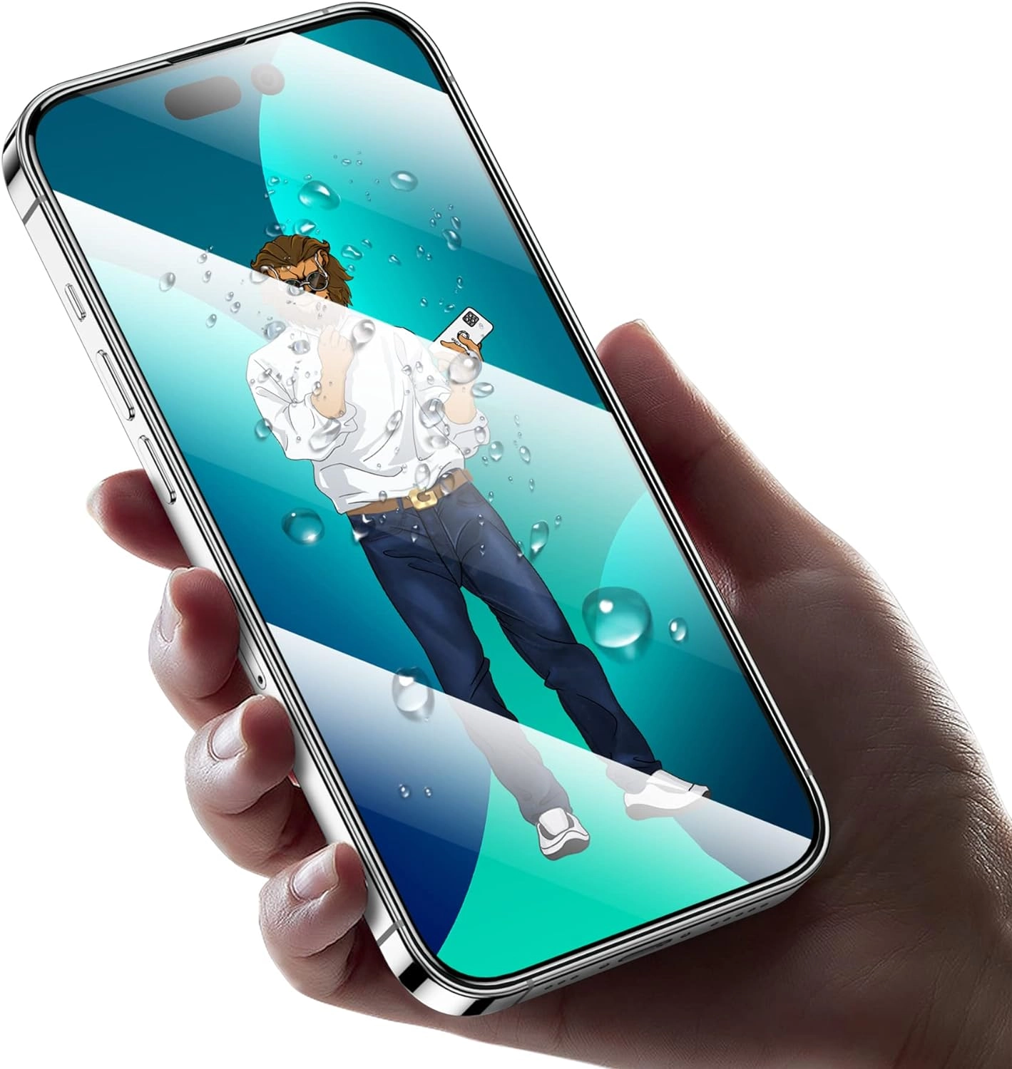 9H Clear Glass Screen Protector for iPhone 14 Pro Max