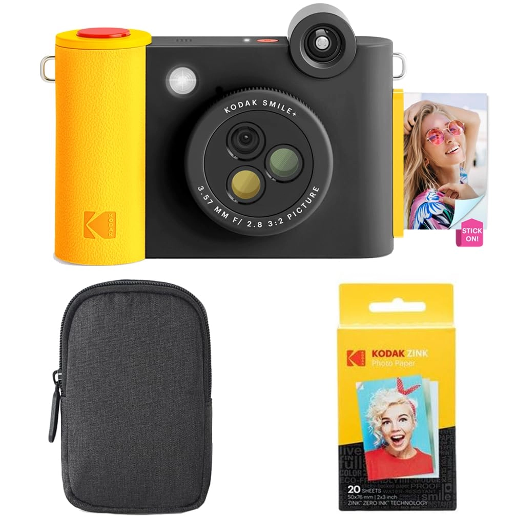 C&A Marketing Inc. Smile+ - 10MP Special-Effect Rotating Lens + Carrying Case + Zink 20pk Sticky-Back Photo Paper