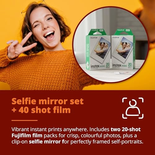 Mini 99 + 40 Shot Film + Case + Mini Album Wallet + Selfie Mirror Set + Film Stickers Set + Image Storage Case