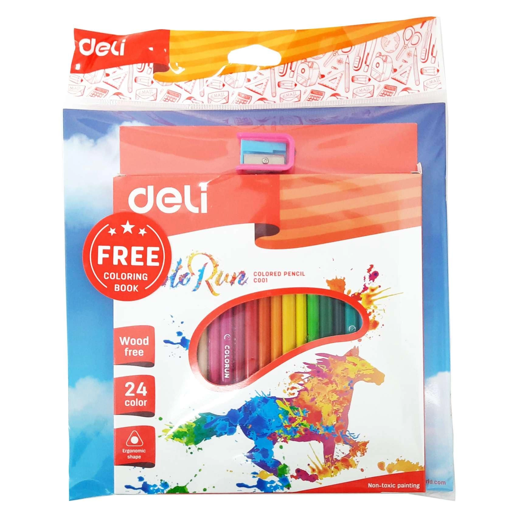 Deli ColoRun Coloured Pencil set - 24