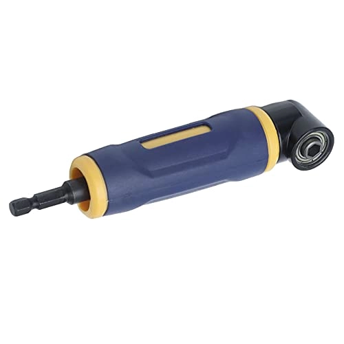 90 Degree Right Angle Drill Adapter - Yellow Blue Magnetic Bit Holder 1/4in