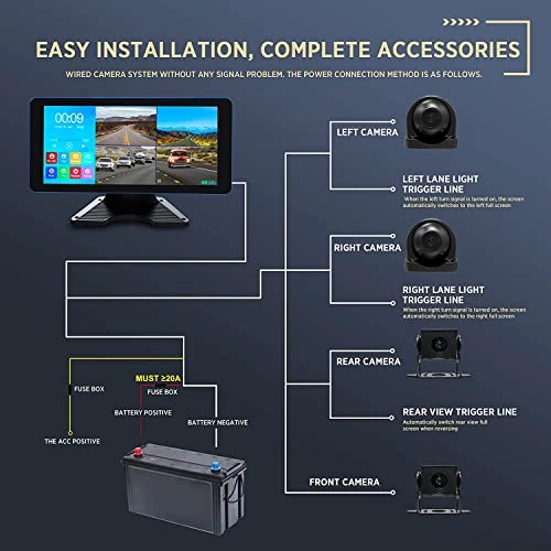 4CH Dash Cam - Night vision USB 4K