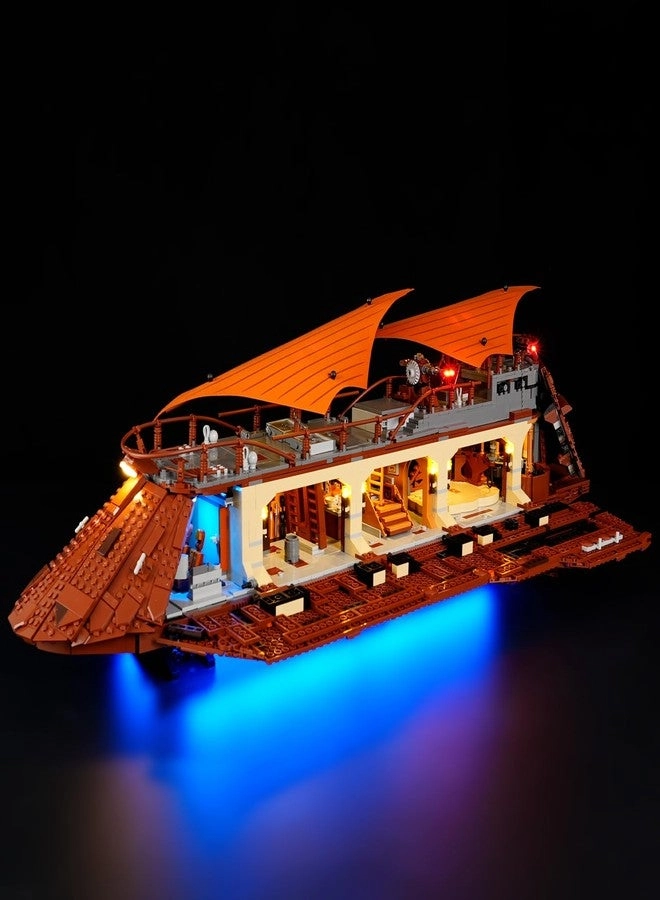 BRIKSMAX Light Kit for Jabba's Sail Barge - 2.0 Compatible with 75397