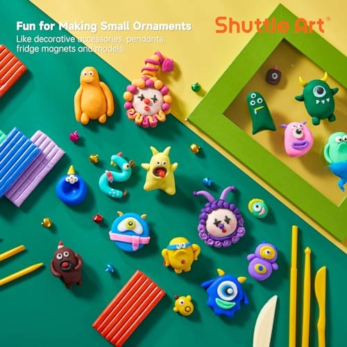 Polymer Clay Kit - 50 Colors 19 Carving Tools