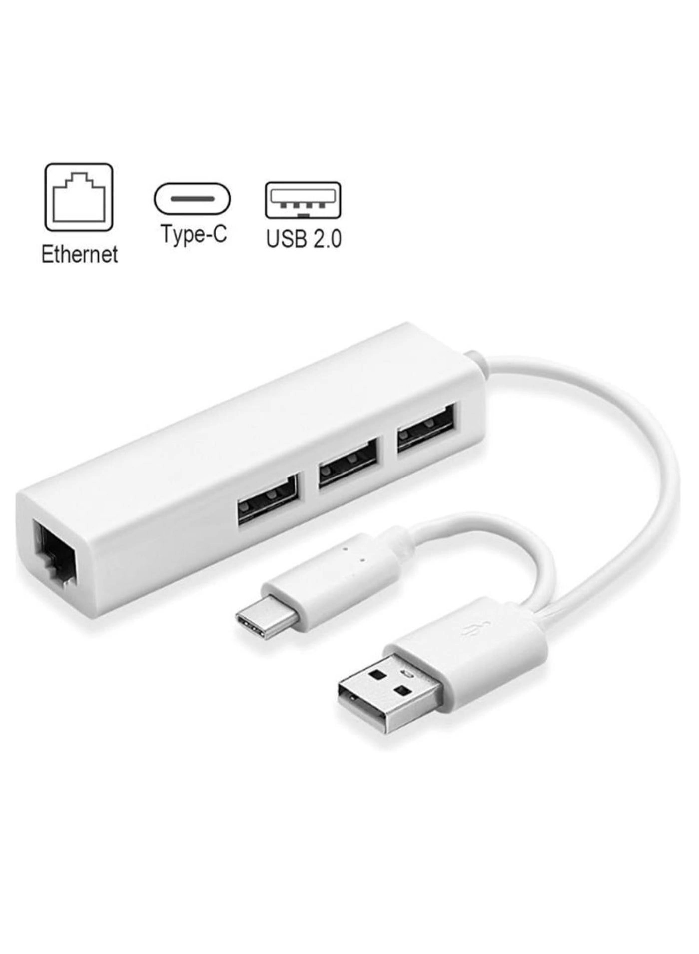 USB 3.0 Hub Ethernet Adapter - Wired
