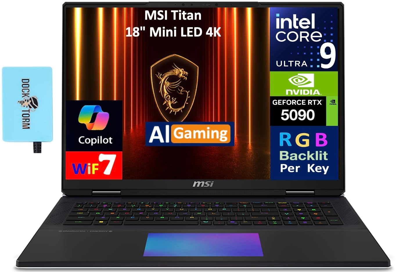 MSI Titan 18 aac7f8e1-0f05-4278-94c7-4e026907b749 - 18'' Ultra 9-285HX 64GB DDR5 16TB SSD