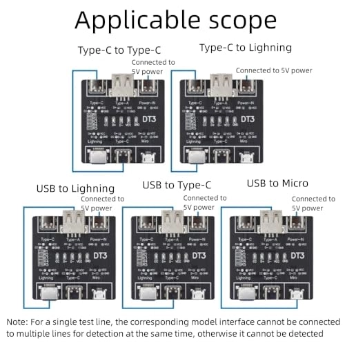 USB Data Cable Tester - 2PCS DT3 Micro Type C