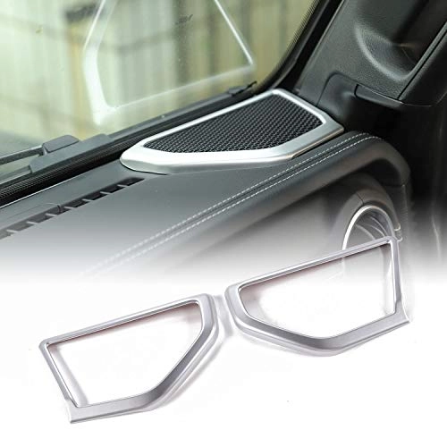 JeCar A pillar Speaker Decoration Cover Trim - Wrangler JL JLU & Gladiator JT 2018 2019 2020 2021 2022 2023 2024 A-Pillar