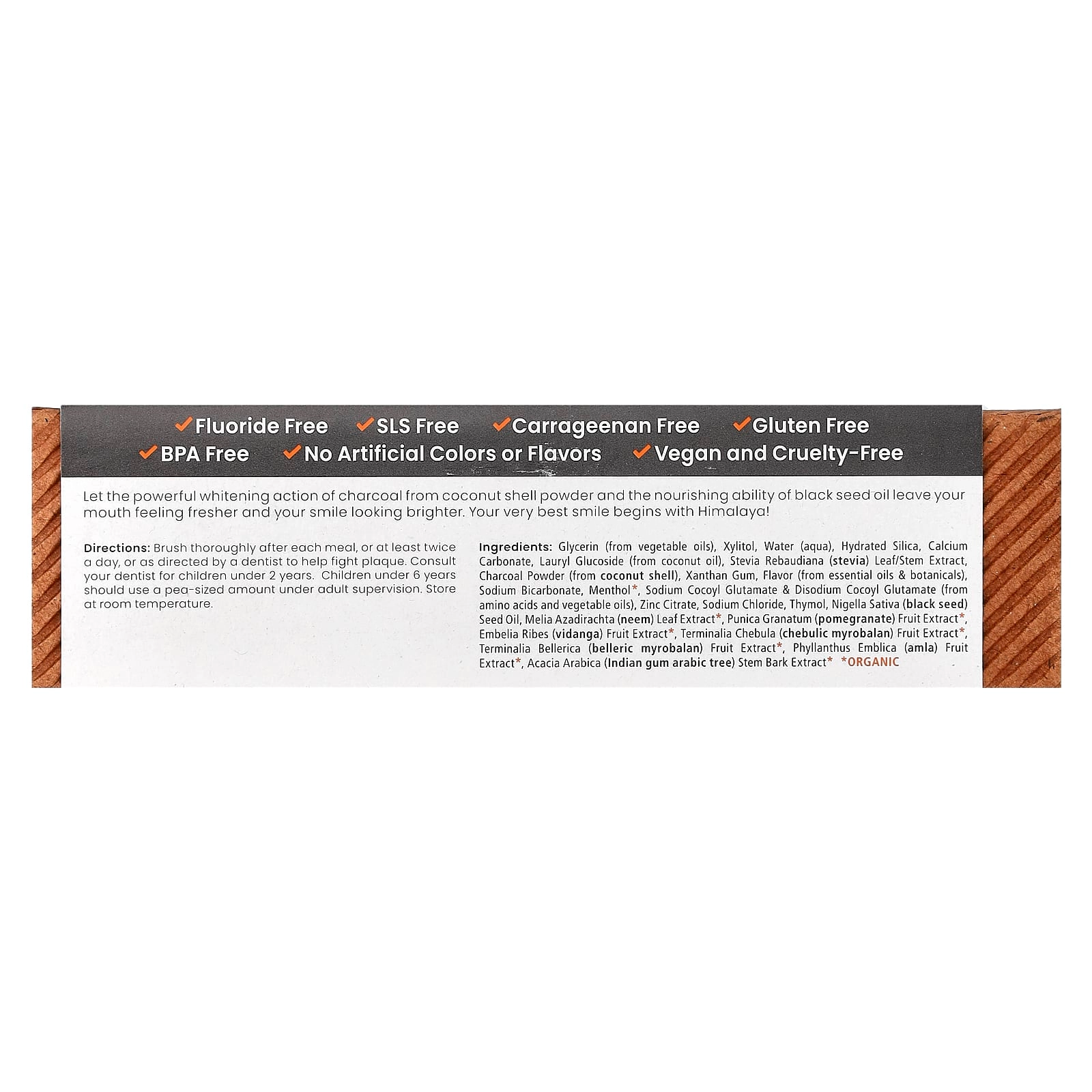 Whitening Antiplaque Charcoal + Black Seed Oil, Mint Toothpaste 113 g