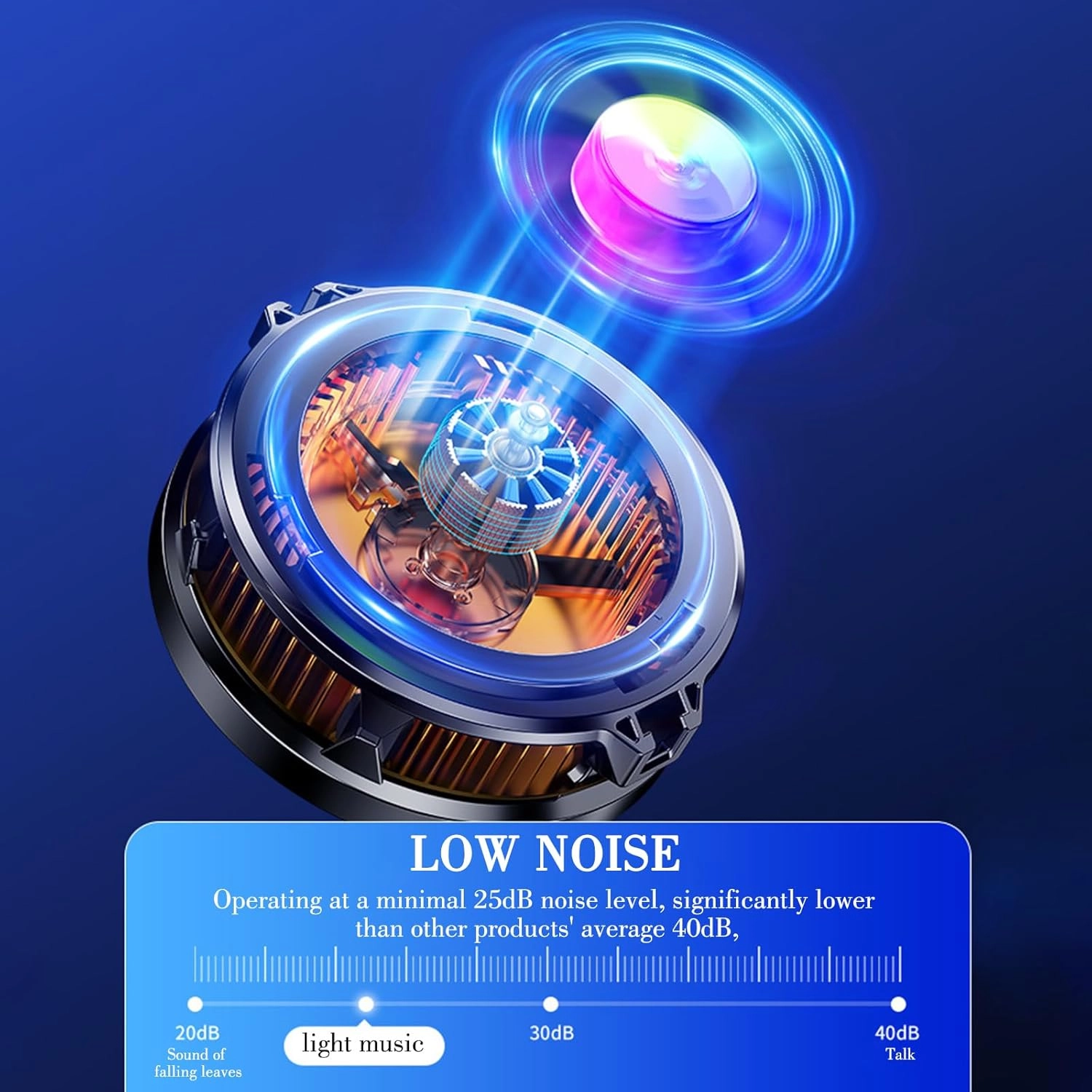 Phone Cooling Fan - Magnetic RGB USB Cooling