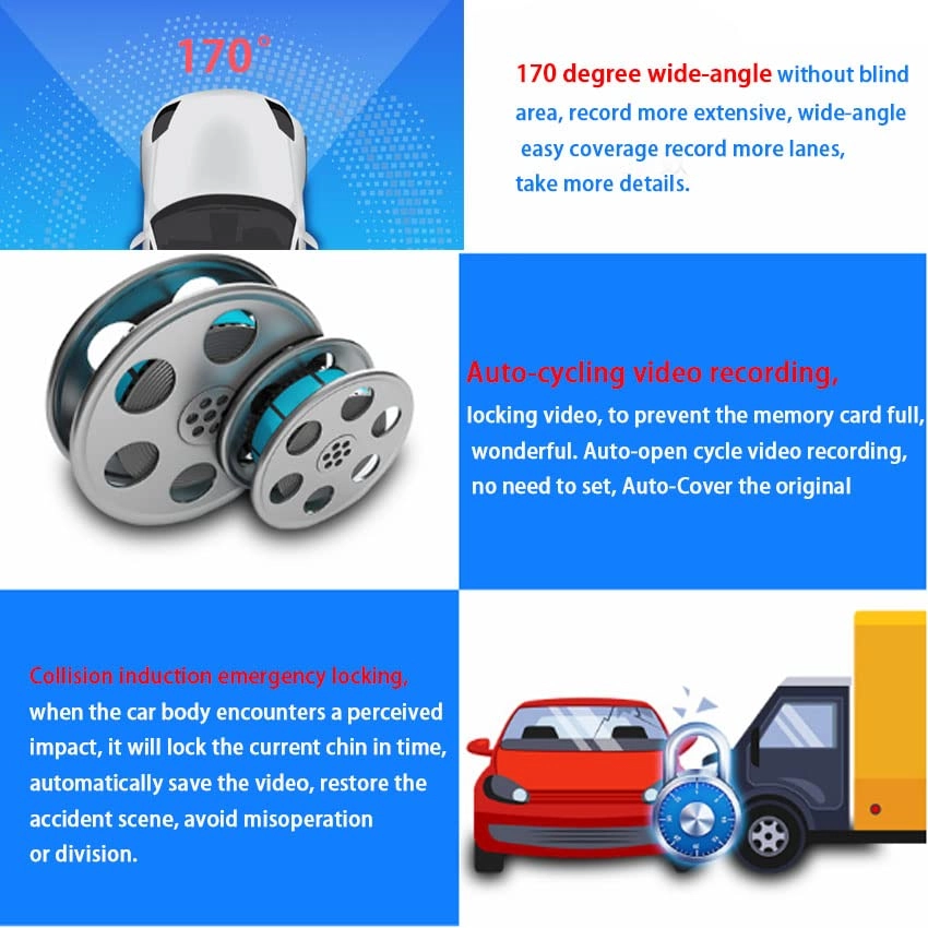 Dash Cam 2160 X 1080 pixels for Mercedes-Benz E Class W207 W212 W204 C207 C200 E200 E230 E300 E350